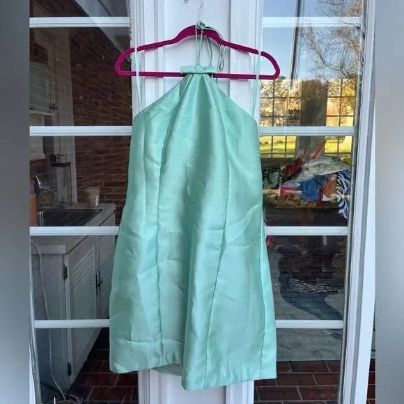 Anthropologie Hutch Bow Halter Slim Mini Dress NWT